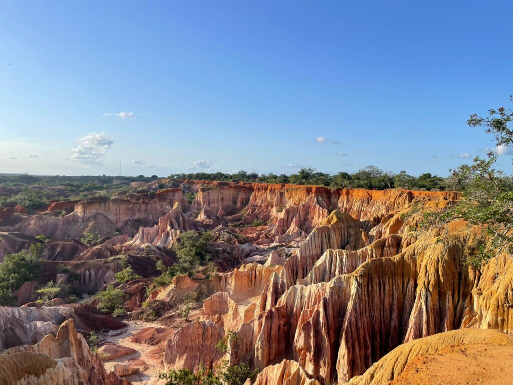 Canyon di Marafa Hell's Kitchen al tramonto, Kenya