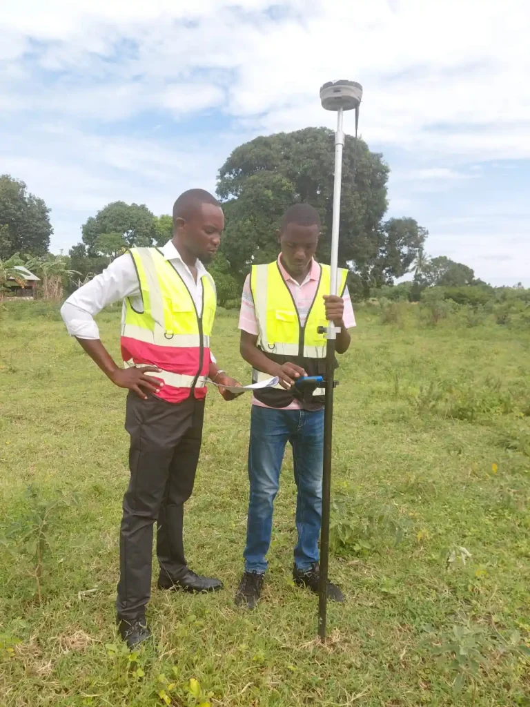 Geoloc Surveyors team conducting land survey in Malindi Kenya